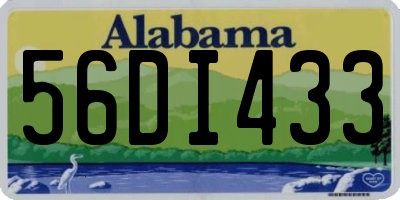 AL license plate 56DI433