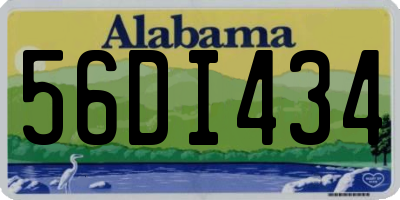 AL license plate 56DI434