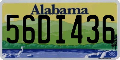 AL license plate 56DI436