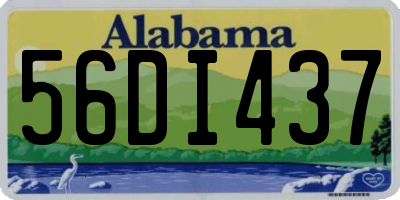 AL license plate 56DI437