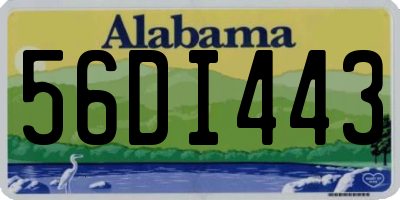 AL license plate 56DI443