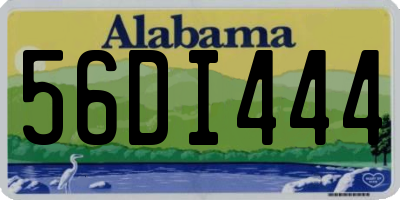 AL license plate 56DI444