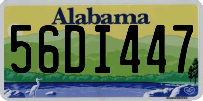 AL license plate 56DI447