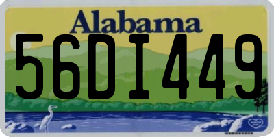 AL license plate 56DI449
