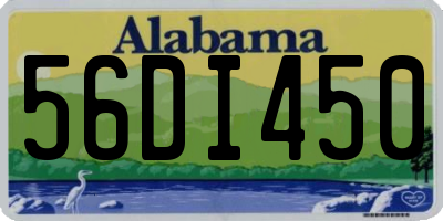 AL license plate 56DI450