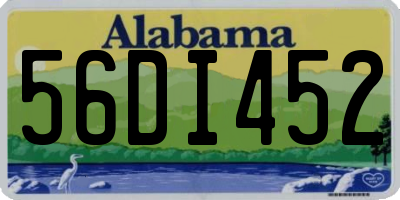 AL license plate 56DI452