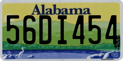 AL license plate 56DI454