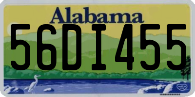 AL license plate 56DI455