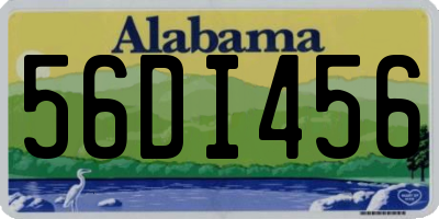 AL license plate 56DI456