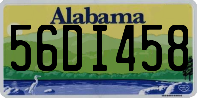 AL license plate 56DI458
