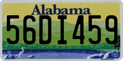 AL license plate 56DI459