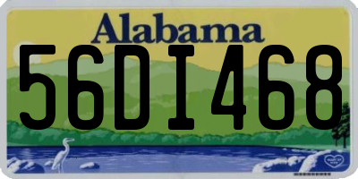 AL license plate 56DI468