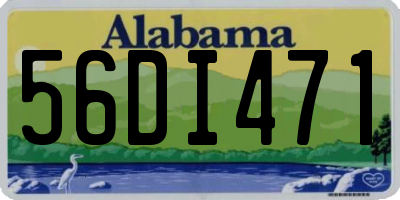 AL license plate 56DI471