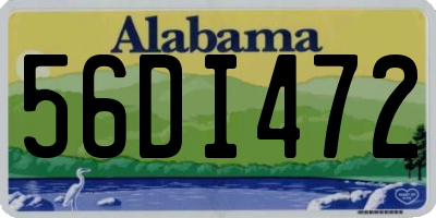 AL license plate 56DI472