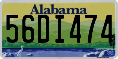 AL license plate 56DI474