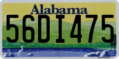 AL license plate 56DI475