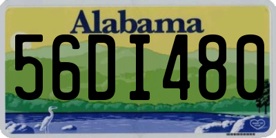 AL license plate 56DI480