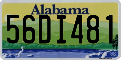 AL license plate 56DI481