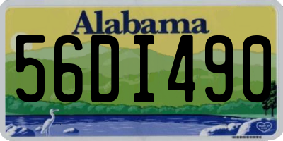 AL license plate 56DI490