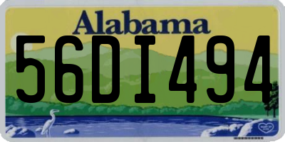 AL license plate 56DI494