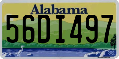AL license plate 56DI497