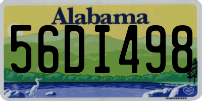 AL license plate 56DI498