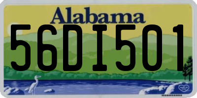 AL license plate 56DI501