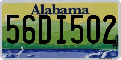 AL license plate 56DI502