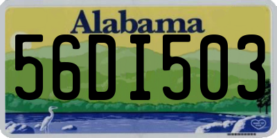 AL license plate 56DI503