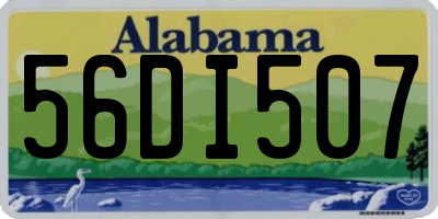AL license plate 56DI507
