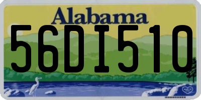 AL license plate 56DI510