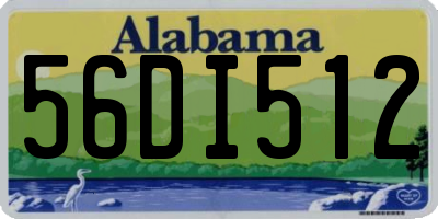 AL license plate 56DI512