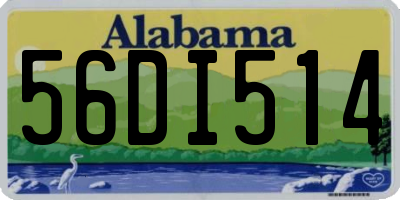 AL license plate 56DI514