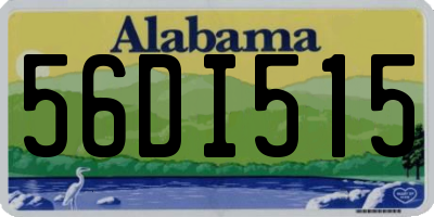 AL license plate 56DI515