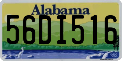 AL license plate 56DI516