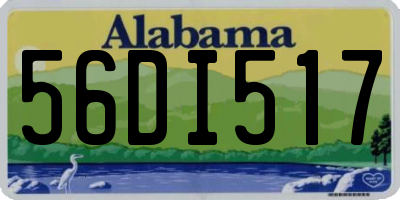 AL license plate 56DI517