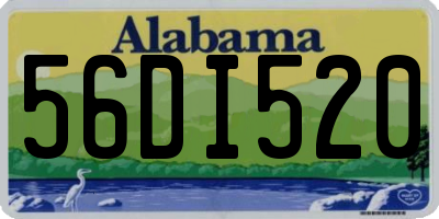 AL license plate 56DI520