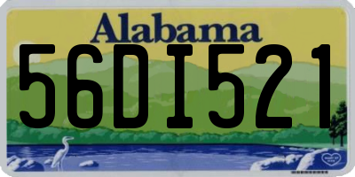 AL license plate 56DI521