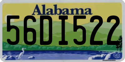 AL license plate 56DI522