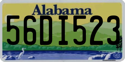 AL license plate 56DI523