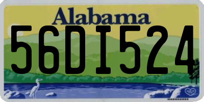 AL license plate 56DI524