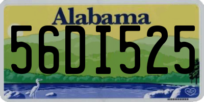 AL license plate 56DI525