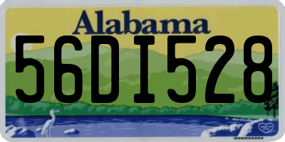 AL license plate 56DI528