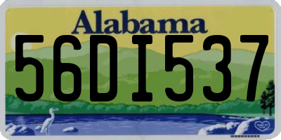 AL license plate 56DI537