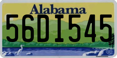 AL license plate 56DI545