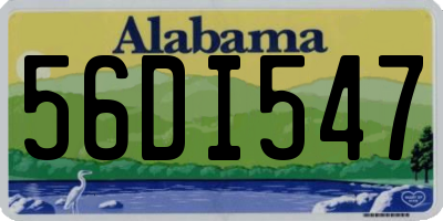 AL license plate 56DI547