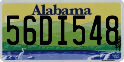 AL license plate 56DI548