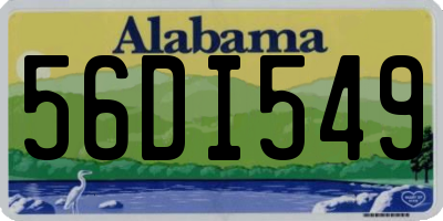 AL license plate 56DI549