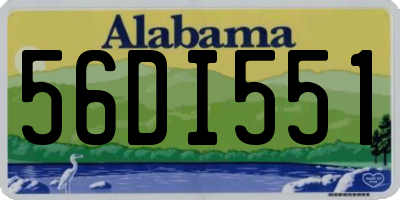AL license plate 56DI551