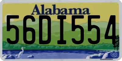 AL license plate 56DI554